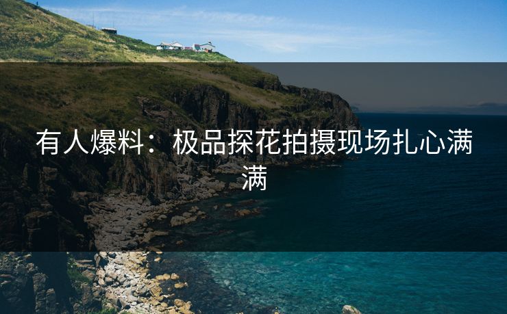 有人爆料：极品探花拍摄现场扎心满满