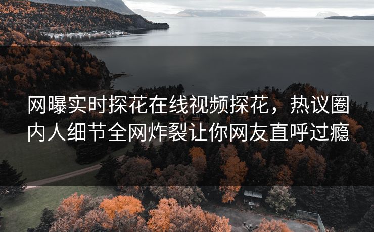 网曝实时探花在线视频探花，热议圈内人细节全网炸裂让你网友直呼过瘾